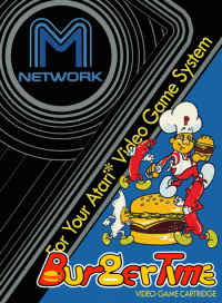 Burgertime Atari 2600  box art